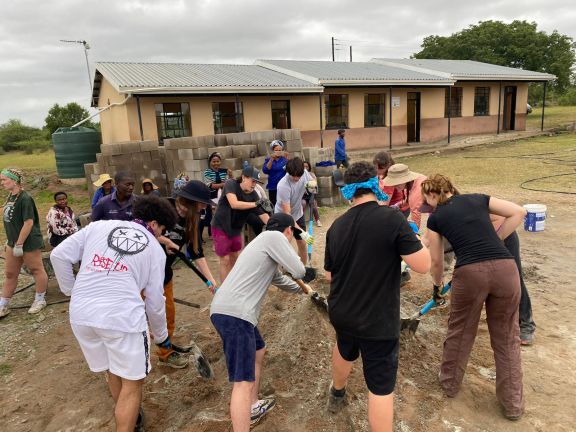 Students on service trip to Eswatini in 2024