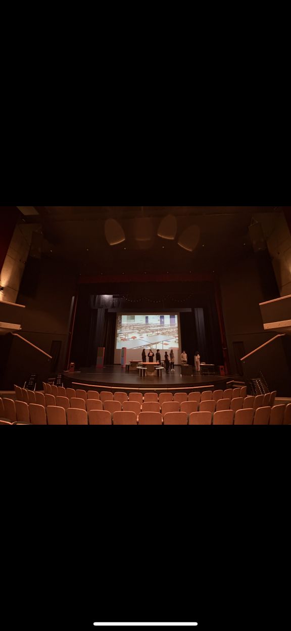 Cast & Crew Prepare on the Killy Stage