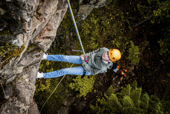 rock climbing outdoors
