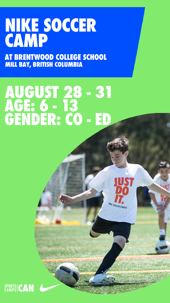 A poster for the Nike Soccer Camp