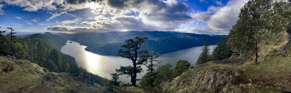 The views of Sannach Inlet in BC