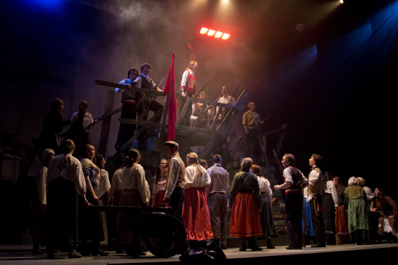 The musical production of Les Mis