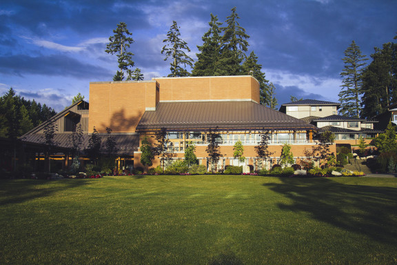 The exterior of the T. Gil Bunch Centre for Performing Arts