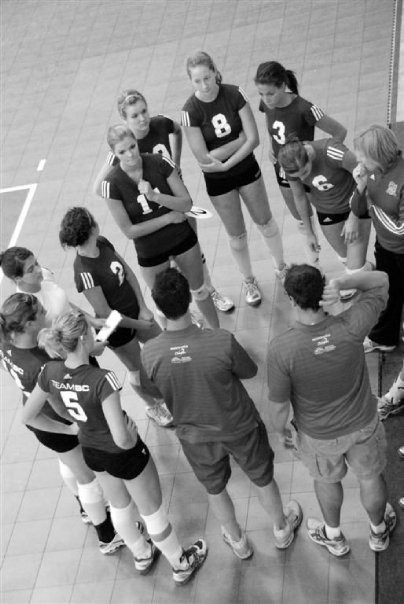 Jill Fougner Coaching for Team BC Volleyball