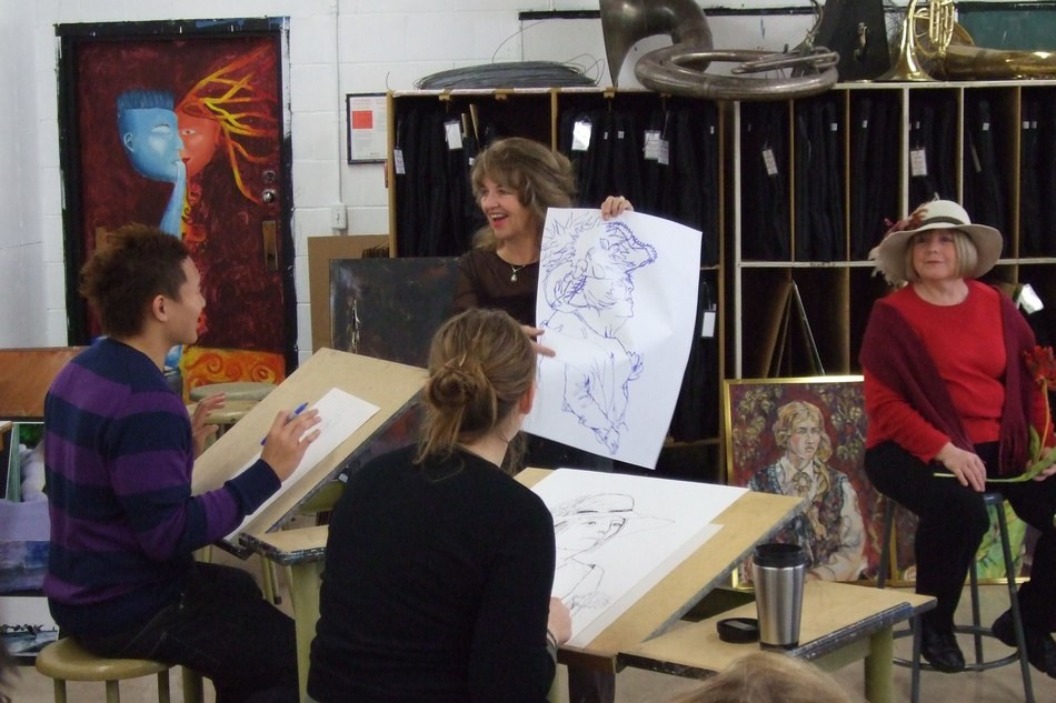 Drawing and Painting Workshop Given by Lynda Faulks