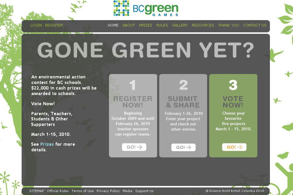 Vote for Our Students’ Entry in the BC Green Games!