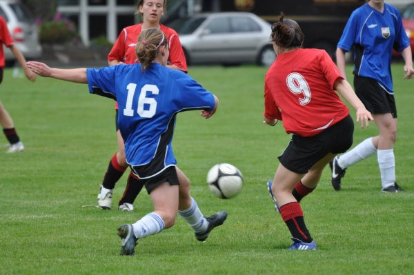 Senior Soccer Girls compete at the Island Championships