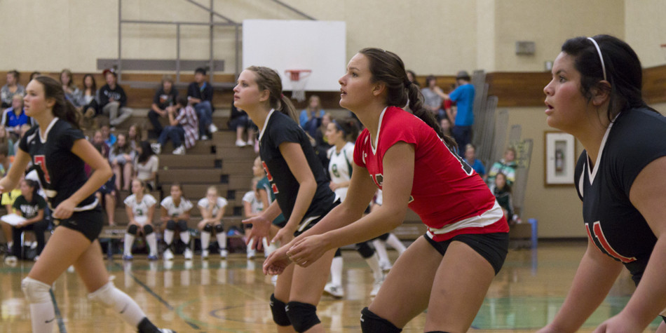 Sr. Volleyball In Action