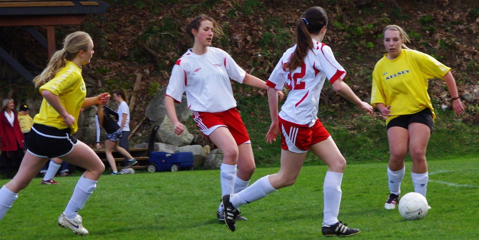 Senior Soccer Nets Three