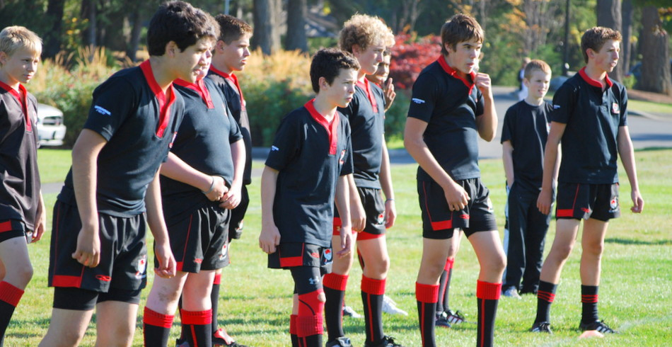 Rugby in the Rain