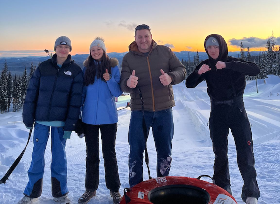 A photo from Brentwood's Fernie student trip