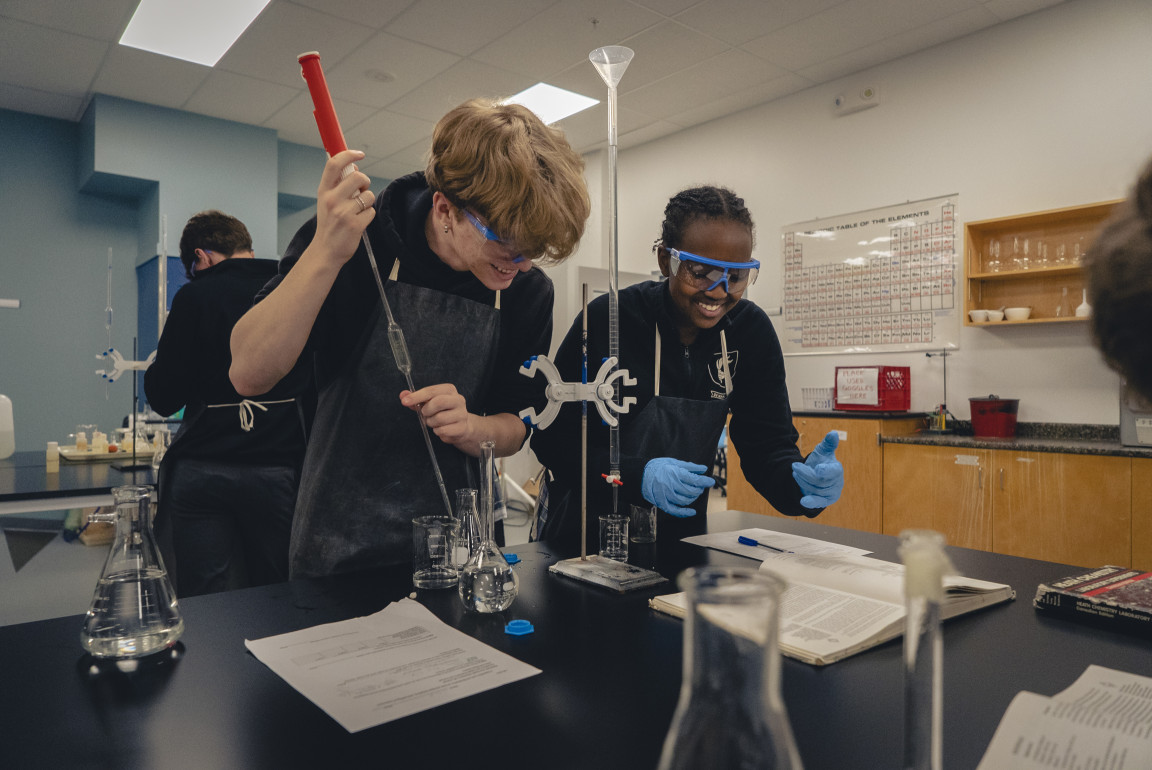 Private school academics - chemistry lab