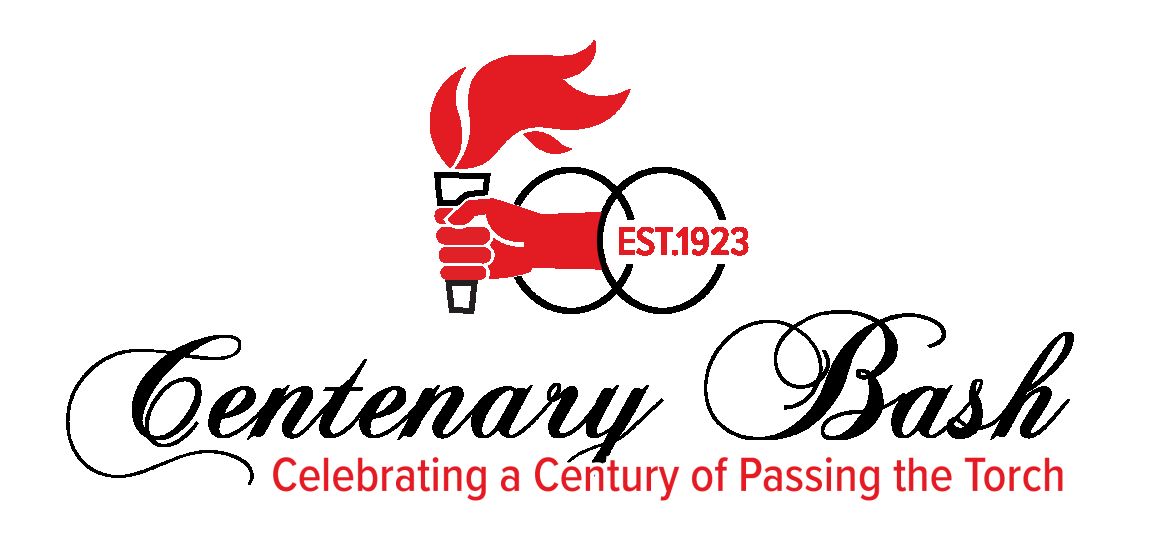 Centenary Bash logo reading Celebrating a Century of Passing the Torch