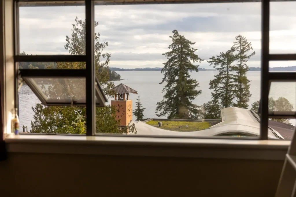 View from boarding school dorm room