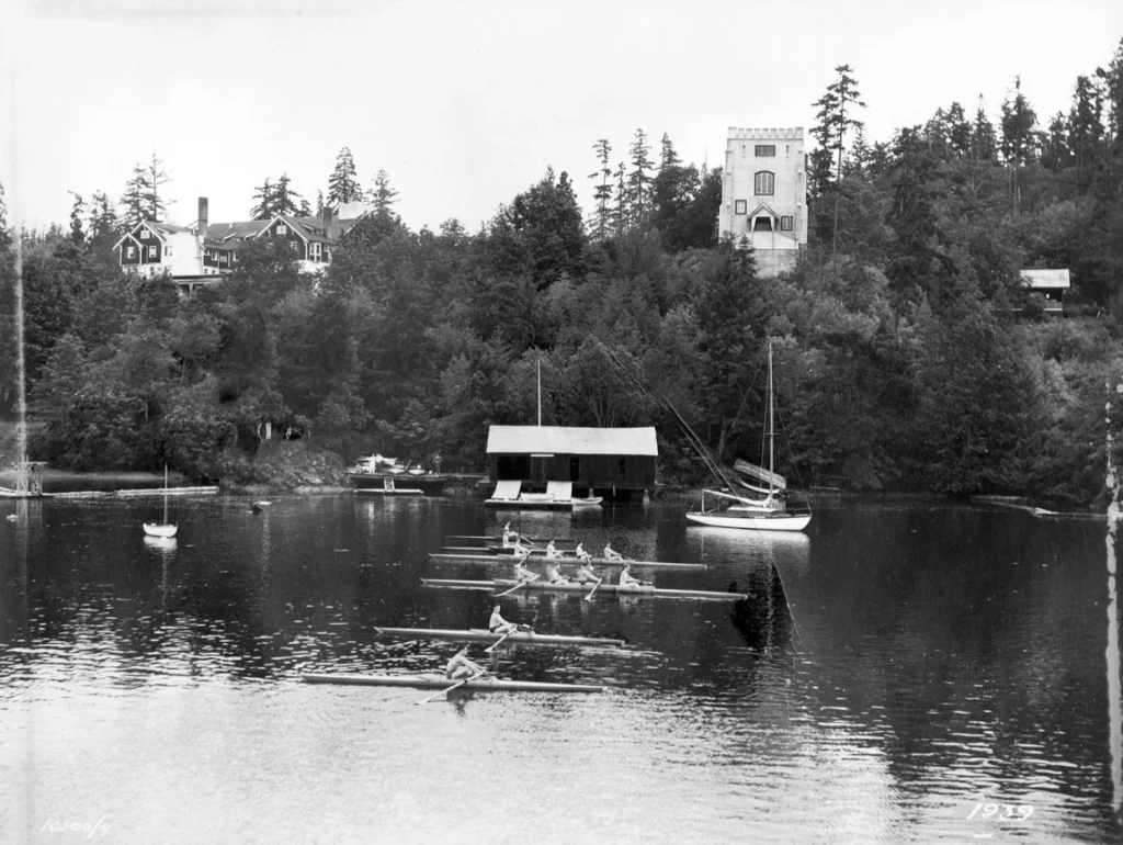 Rowing inBrentwood Bay 1930s