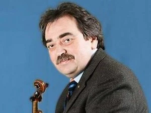 Artistic Director Jacob Lakirovich portrait with violin
