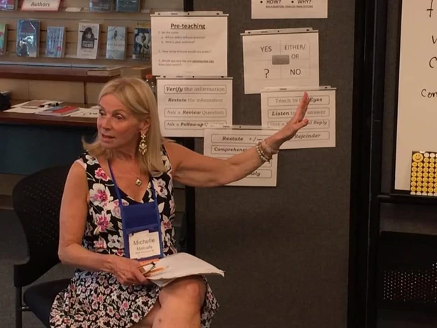Michelle Metcalfe presenting at a workshop session