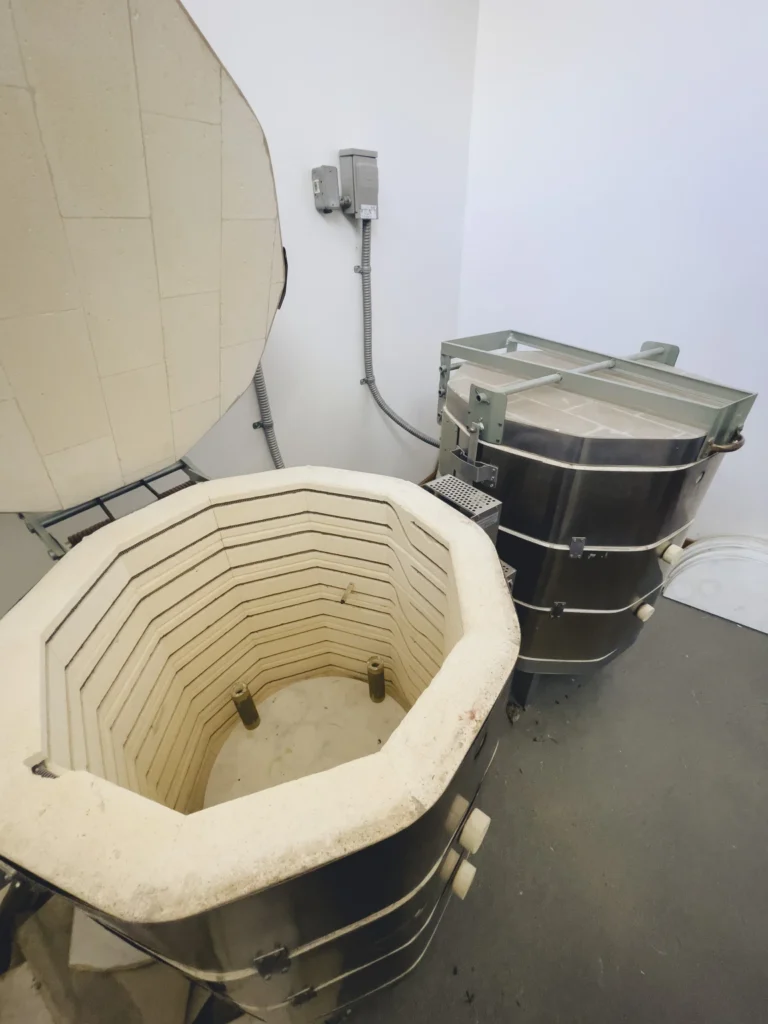 Ceramics kilns in the pottery studio at Brentwood