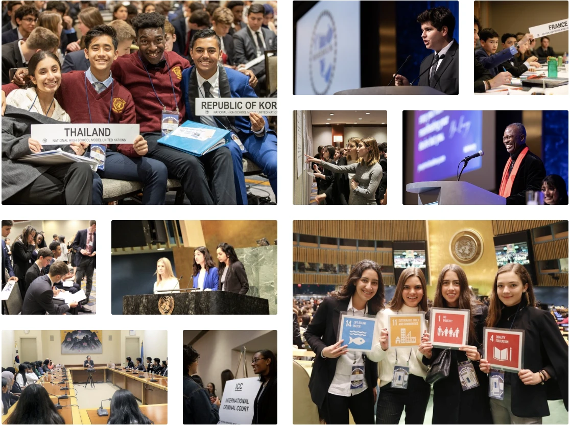 A photo from Brentwood's New York MUN student trip