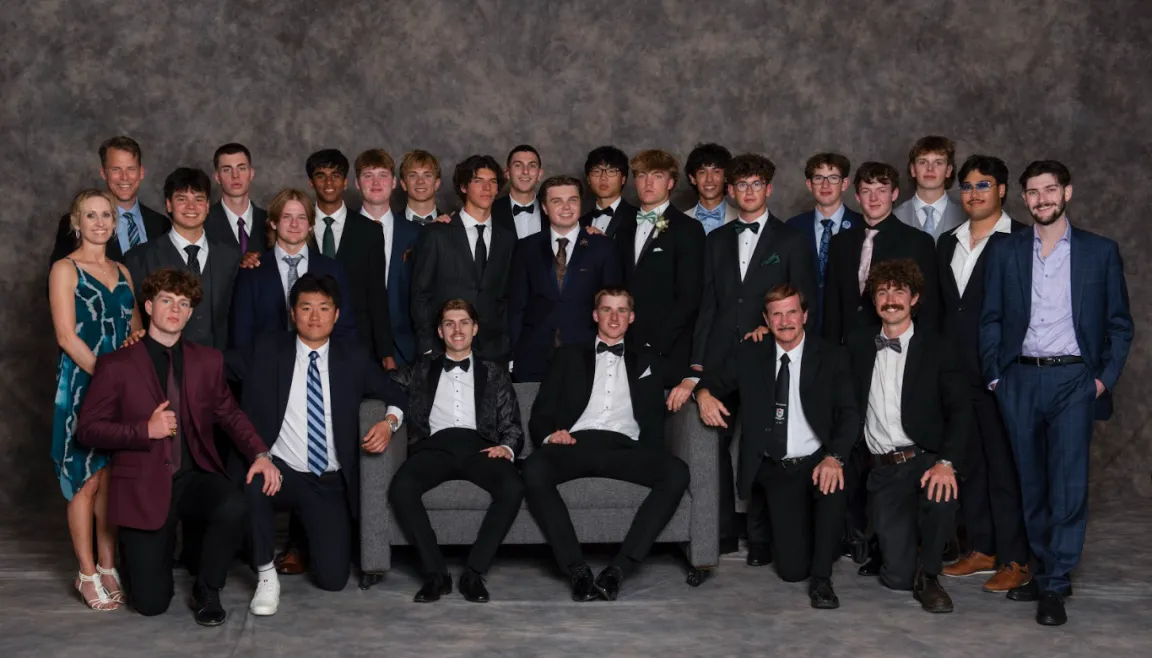 Ellis House celebrating graduation with a group photo