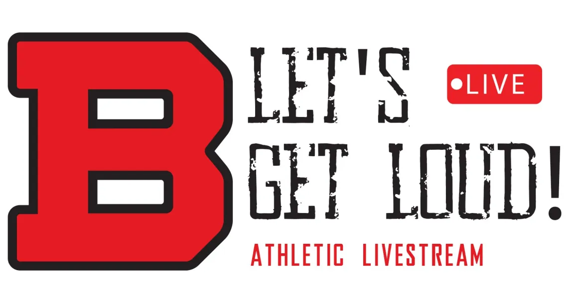 Brentwood 'Let's Get Loud' athletic livestream graphic